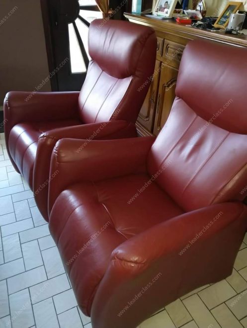 2 Fauteuils Relax Bordeaux